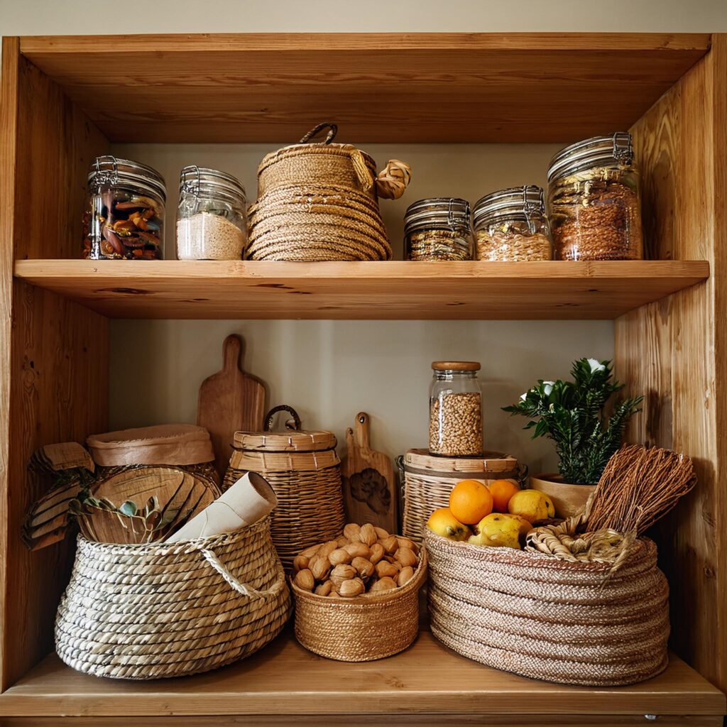 DIY woven pantry baskets﻿