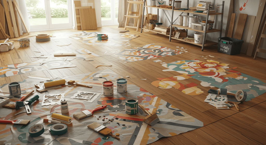 how to make The Art of Hand-Painted Floors