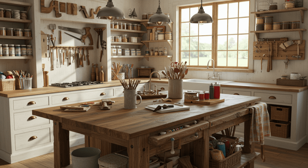 How to make a Farmhouse Kitchen Island