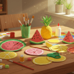 how to make Paper Plate Fruit Art for All Ages