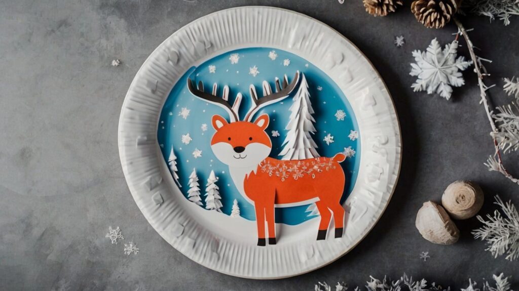 Paper Plate Winter Animals