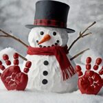 Snowman Handprint Craft