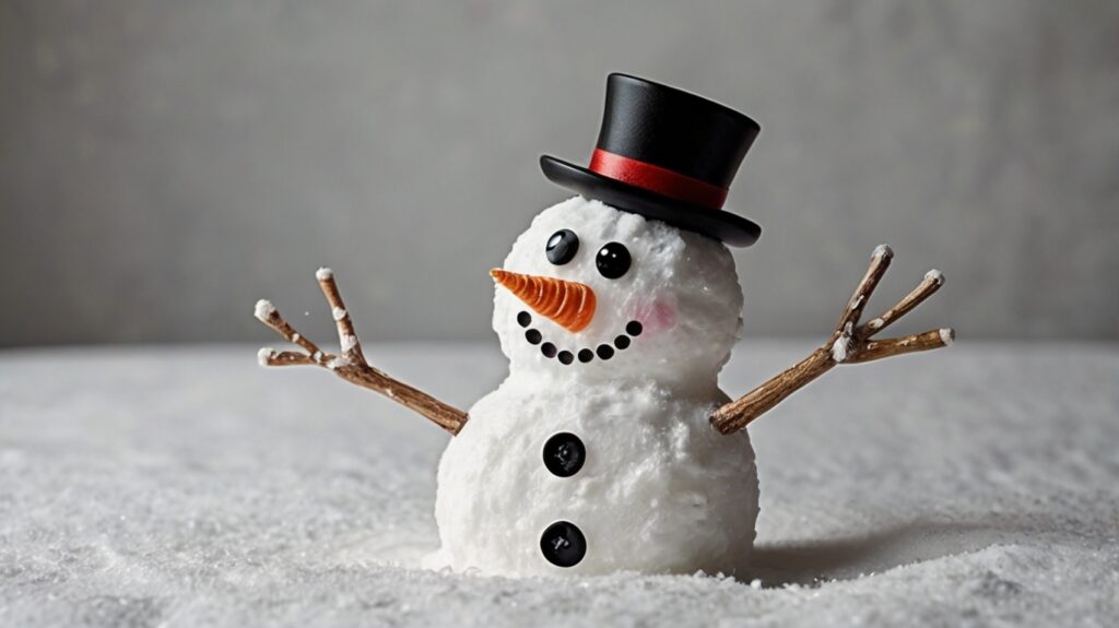 Snowman Handprint Craft