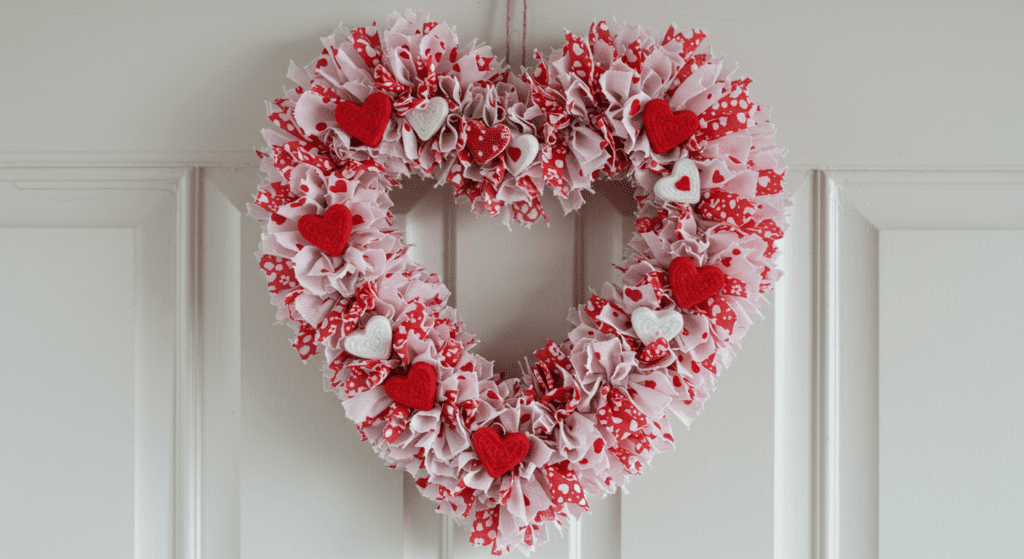 Heart Rag Wreath