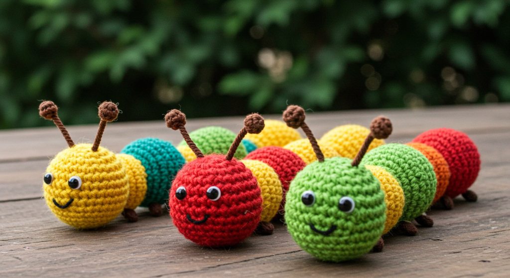 Pom-Pom Caterpillars with Your Preschooler