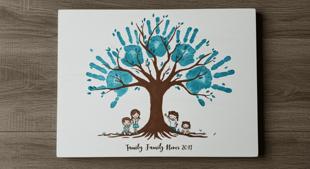 Family Handprint Tree Keepsake