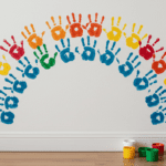 Fun Handprint Rainbow Decoration with Your Toddle