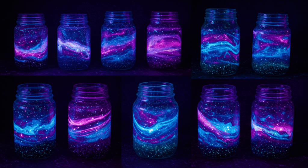 Glow-in-the-Dark Galaxy Jars